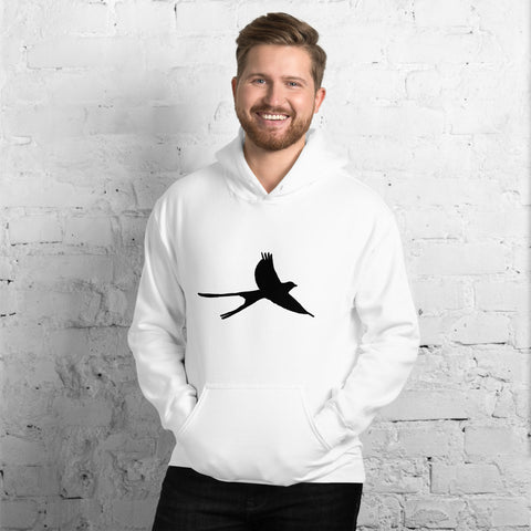 Unisex Hoodie Black Scissor-Tail